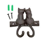 Rustic Wall Hooks - Cast Iron Animal Hanger, Farmhouse Decorative Hooks with Vintage Style, Indoor Outdoor Home Garden Garage, Coats Keys Towels Hats Wall Mounted Organizer, Patio Home