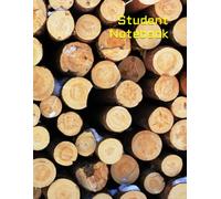 Rustic Wood Grain Dot Grid Notebook: Large 8.5 x 11 Journal with 240 Pages of 5x5mm Dotted Paper for Students and Professionals