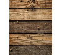 Rustic Wood Plank Notebook: 90 Pages of Quad Ruled Graph Paper | Weathered Timber and Thistle Design | 8.5 x 11 Inches | Large Grid Journal for Woodworkers, Engineers, and Nature Lovers