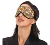 Rustic7 - Antifaz esencial de viaje para dormir, con banda elástica ajustable, opaca, con correa ajustable, para dormir, viajes, trabajo, siesta