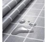 Rústica Más Patrones Impermeable PVC Mantel de Hule Rectangular Prueba de Aceite Mesa Paño,Gris,90_x_140_cm