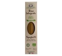 Rustichella d'Abruzzo | Arroz integral de espaguetis | Pasta sin gluten a base de arroz natural orgánico - 1 x 250 gr | Pasta italiana larga 100% harina de arroz