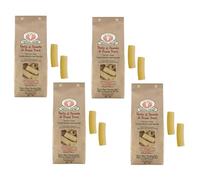 Rustichella d'Abruzzo | Rigatoni sémola de trigo duro formato clásico | Pasta de elaboración artesanal - 4 x 500 g | Pasta seca lenta baja temperatura