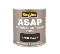 Rustins Pintura Multisuperficie Satinado Negro ASAP, 500ml