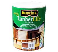 Rustins - Tinte para madera - exterior - Protección UV y 5 AÑOS - Roble oscuro - 12m²/L - 5 Litre (TLDO5000FR)