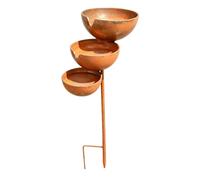 Rustproof Water Feeder for Birds Vintage 3-Tiered Feeding Station