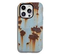 Rusty Glossy Phone Case, Retro Rusts Mobile Phone Cases, Vintage Rust Glossy Look Compatible, Soft Non Slip for Iphone, Rusty Imitation Case Cover, Creative Industrial Iron Style Shockproof(For IPhone