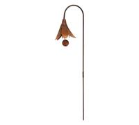 Rusty Metal Garden Decor Bluebell Plant Support Stake For Climbers | Vintage style metal plant support stake for climbing roses shrubs flowers and potted plants in outdoor gardens