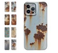 Rusty Phone Case, Rusty Metal Texture for iPhone Case,Vintage Aesthetic Rust Texture,Creative Industrial Iron Style Shockproof,Compatible for iPhone 16/15/14/13/12/Pro Max (For iPhone 15ProMax,A)