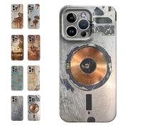 Rusty Phone Case, Rusty Metal Texture for iPhone Case,Vintage Aesthetic Rust Texture,Creative Industrial Iron Style Shockproof,Compatible for iPhone 16/15/14/13/12/Pro Max (For iphone 16ProMaX,H)