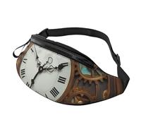 Rusty Steampunk - Cangurera para hombres y mujeres, impermeable, deportiva, para exteriores, riñonera