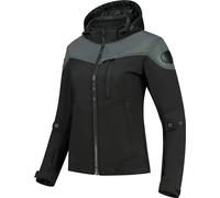 Rusty Stitches Super Ann Chaqueta textil de moto para mujer, negro-azul-lila, tamaño 48