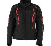 Rusty Stitches Ashley Pixel, chaqueta textil impermeable mujer 46 female Negro/Gris/Rojo
