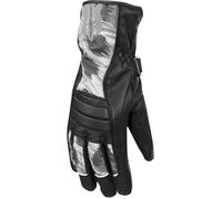 Rusty Stitches Bianca Guantes de moto impermeables para mujer, negro-gris, tamaño XL
