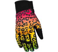 Rusty Stitches Bonnie V2 Panther Guantes de moto para mujer, negro/multicolor, Talla S