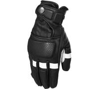 Rusty Stitches Calvin Guante de moto, Negro/Blanco, Talla 3XL