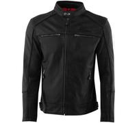 Rusty Stitches Chase Chaqueta de cuero de motocicleta, negro, Talla S