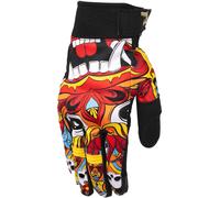 Rusty Stitches Clyde V2 Mask Guantes de moto, negro/multicolor, Talla 3XL