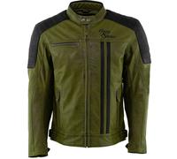 Rusty Stitches Cooper, chaqueta de cuero 3XL male Verde Oscuro/Negro