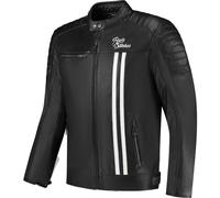 Rusty Stitches Cooper, chaqueta de cuero L male Negro/Blanco
