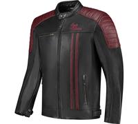 §Chaqueta de Moto Rusty Stitches Cooper Negro-Granate§