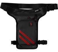 Rusty Stitches Gordon Bolsa para las piernas, negro-rojo para Hombres