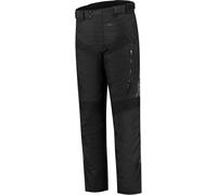 Rusty Stitches Hugo Pantalones textiles impermeables para motocicletas, negro/gris, Talla XL