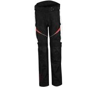 Rusty Stitches Jenny Pantalones textiles para motocicletas para mujer, negro-blanco-rojo, tamaño 48