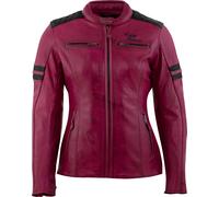 Rusty Stitches Joyce V2, chaqueta de cuero mujer 42 female Rojo Oscuro/Negro