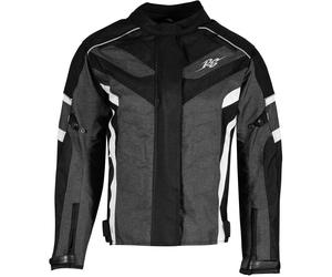 Rusty Stitches Juliette Chaqueta textil de motocicleta para damas, negro-blanco, tamaño 38 para Mujer
