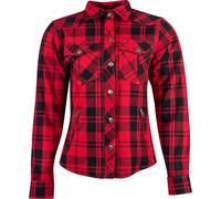 Rusty Stitches Liss, camisa/chaqueta textil mujer 40 female Rojo/Negro
