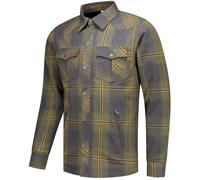Rusty Stitches Neil V2 Camisa de moto, Azul/Verde, Talla L