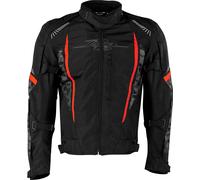 Rusty Stitches Pete Camo, chaqueta textil impermeable S male Negro/Gris/Rojo