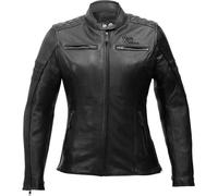 Rusty Stitches Super Joyce Chaqueta de cuero para motocicleta para damas, negro, tamaño 52 para Mujer