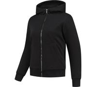 Rusty Stitches Super Wendy Sudadera con capucha con cremallera de motocicleta para mujer, negro, Talla 48