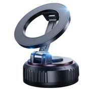 Rusudiy Soporte Teléfono Coche Magnético para MagSafe 360° | Imán potente N55, plegable, base nano-gel coche/casa, para iPhone 17/16 Pro Max/Plus (Sin carga)