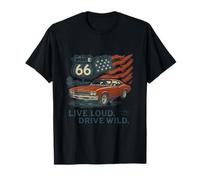 Ruta 66 Ruta Salvaje ruidosa Camiseta