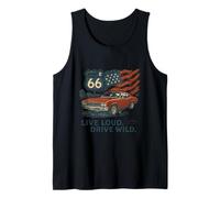 Ruta 66 Ruta Salvaje ruidosa Camiseta sin Mangas