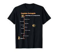 Ruta Caminho Português de Santiago Etapas Camino Portugues Camiseta