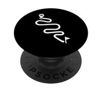 Ruta Curva Minimal Ciclismo Aventura Camino Diseño PopSockets PopGrip Adhesivo