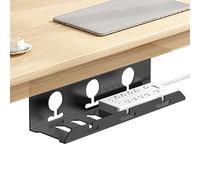 Ruta de cables, sin taladrar, Gestión de cables de oficina, Bandeja de cables | El espacioso organizador de cables en el escritorio asegura el orden en casa y en el trabajo