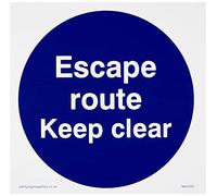 Ruta de escape mantener despejado