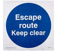 Ruta de escape mantener despejado