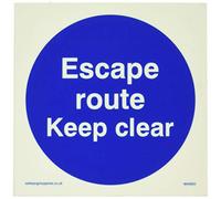 Ruta de escape mantener despejado