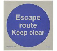 Ruta de escape mantener despejado