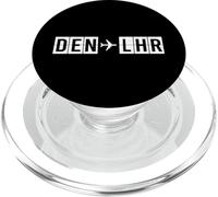 Ruta de Vuelo DEN LHR Códigos aéreos de Denver Londres PopSockets PopGrip para MagSafe