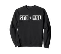 Ruta de Vuelo SFO MNL San Francisco Manila Sudadera