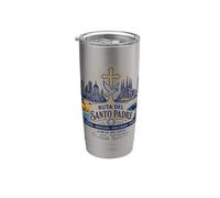 Ruta del Santo Padre España 2026 Fe Paz Esperanza Vaso térmico de acero inoxidable de doble pared