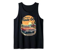 Ruta histórica 66 Roadtrip | Impresión en la parte delantera Camiseta sin Mangas