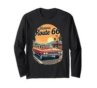 Ruta histórica 66 Roadtrip | Impresión en la parte delantera Manga Larga